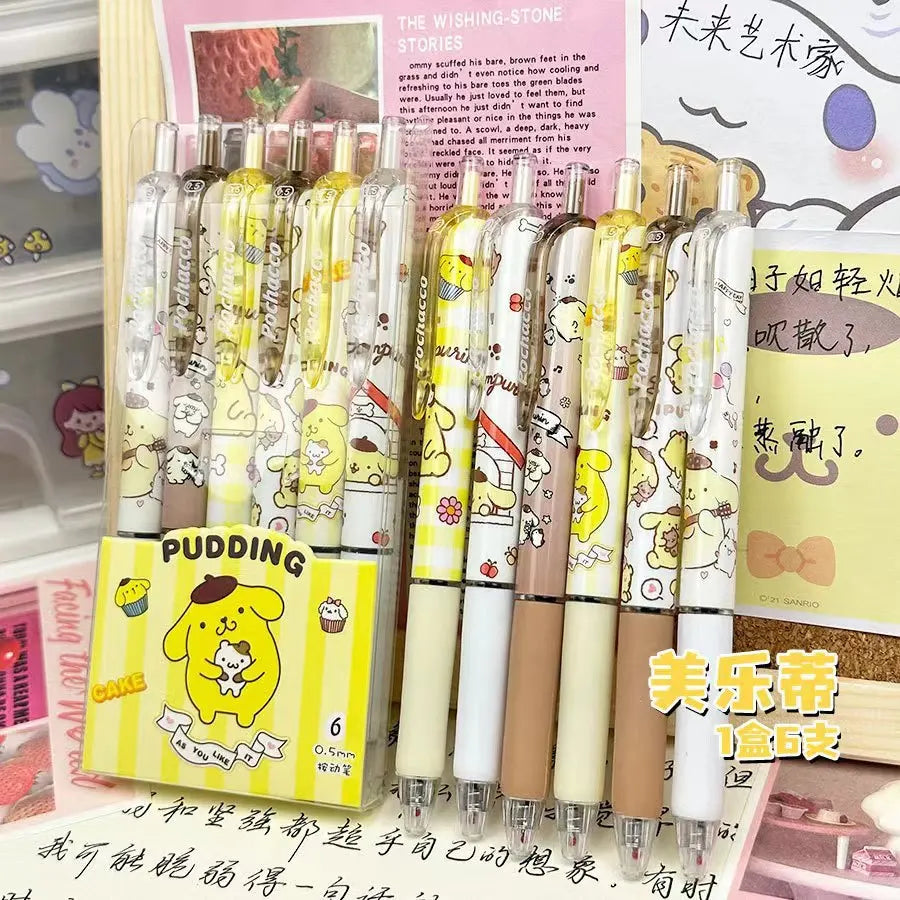 6 pcs Hello Kitty pens gel