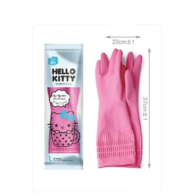 Hello Kitty Dishwashing Gloves,scrub in style