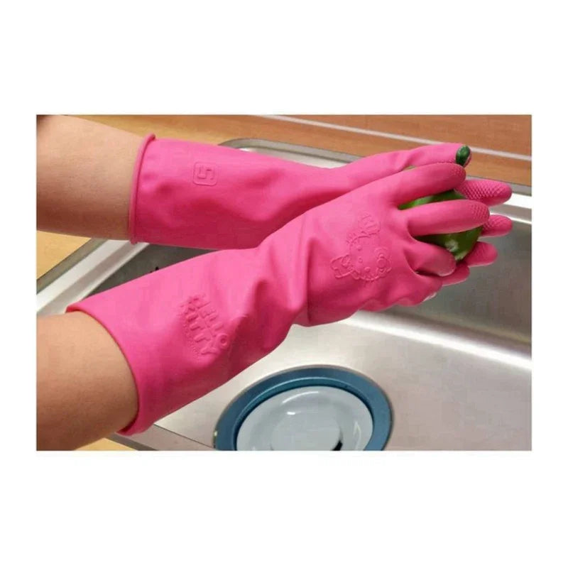 Hello Kitty Dishwashing Gloves,scrub in style