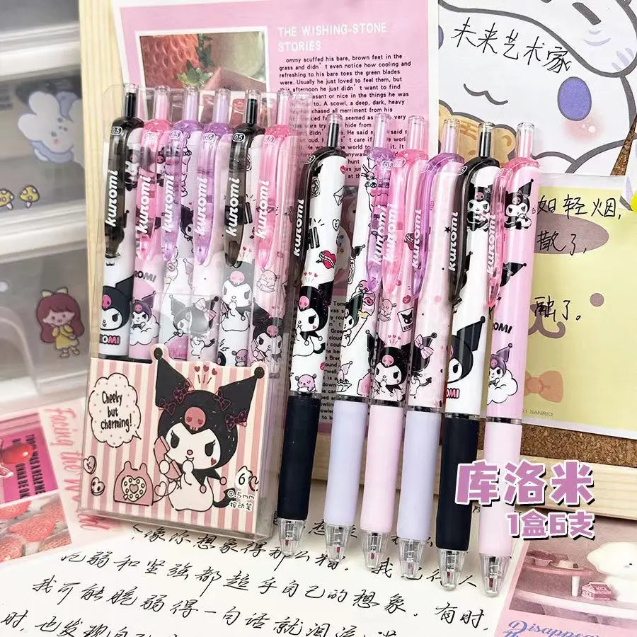6 pcs Hello Kitty pens gel